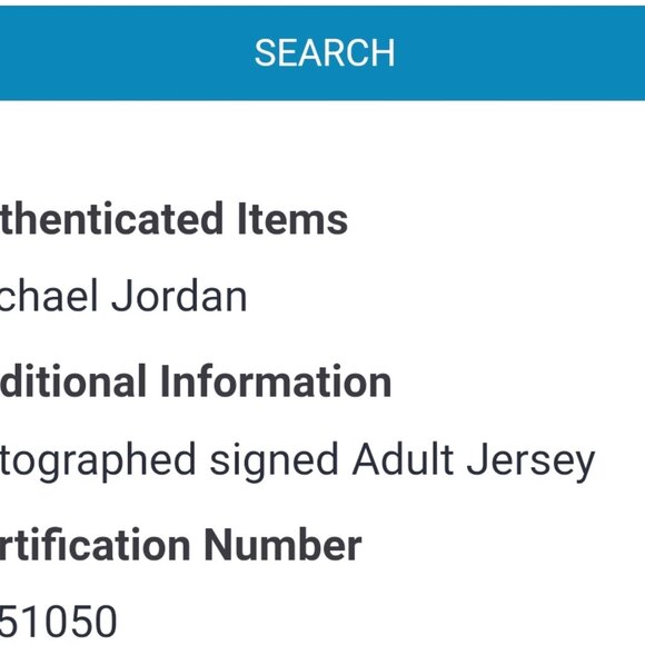 **MICHAEL JORDAN CHICAGO BULLS #23 SIGNED RED HOME JERSEY HOLOGRAM VALIDATION** - Picture 3 of 6